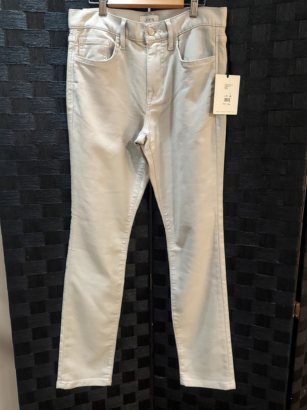 Joe's Jeans Men's Slim Straight Pale Gray Stretch Jeans